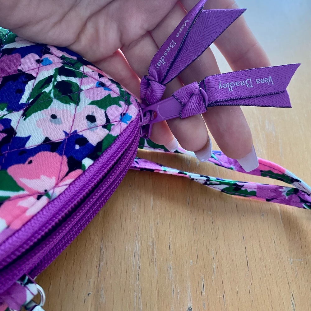 Vera Bradley wallet purse Floral Quilted Crossbody Bag NWOT RARE vintage - Picture 5 of 5